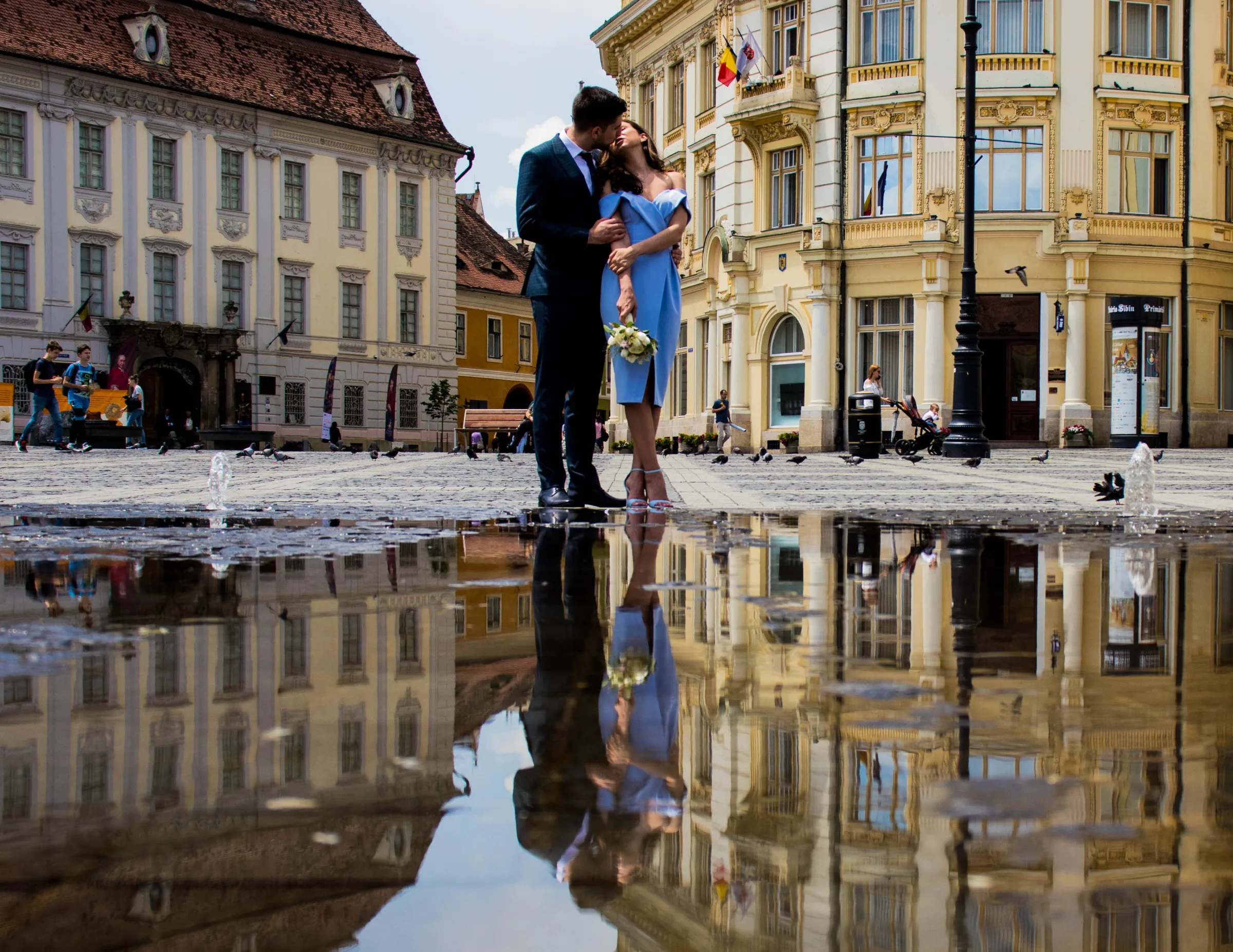 Elena & Andrei, cununie civilă în Sibiu – fotografie de Chris Stoica